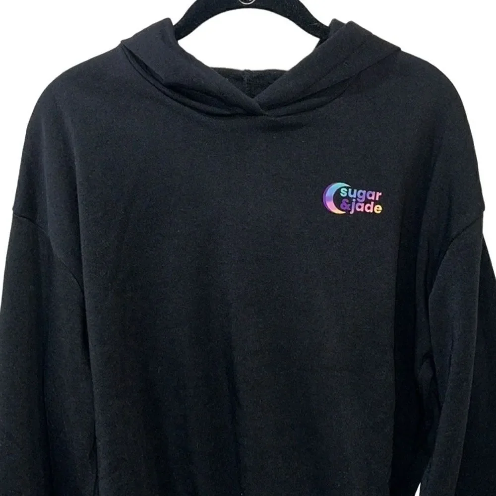Sugar & Jade X Children’s Place Raw Hem Cropped Hoodie
